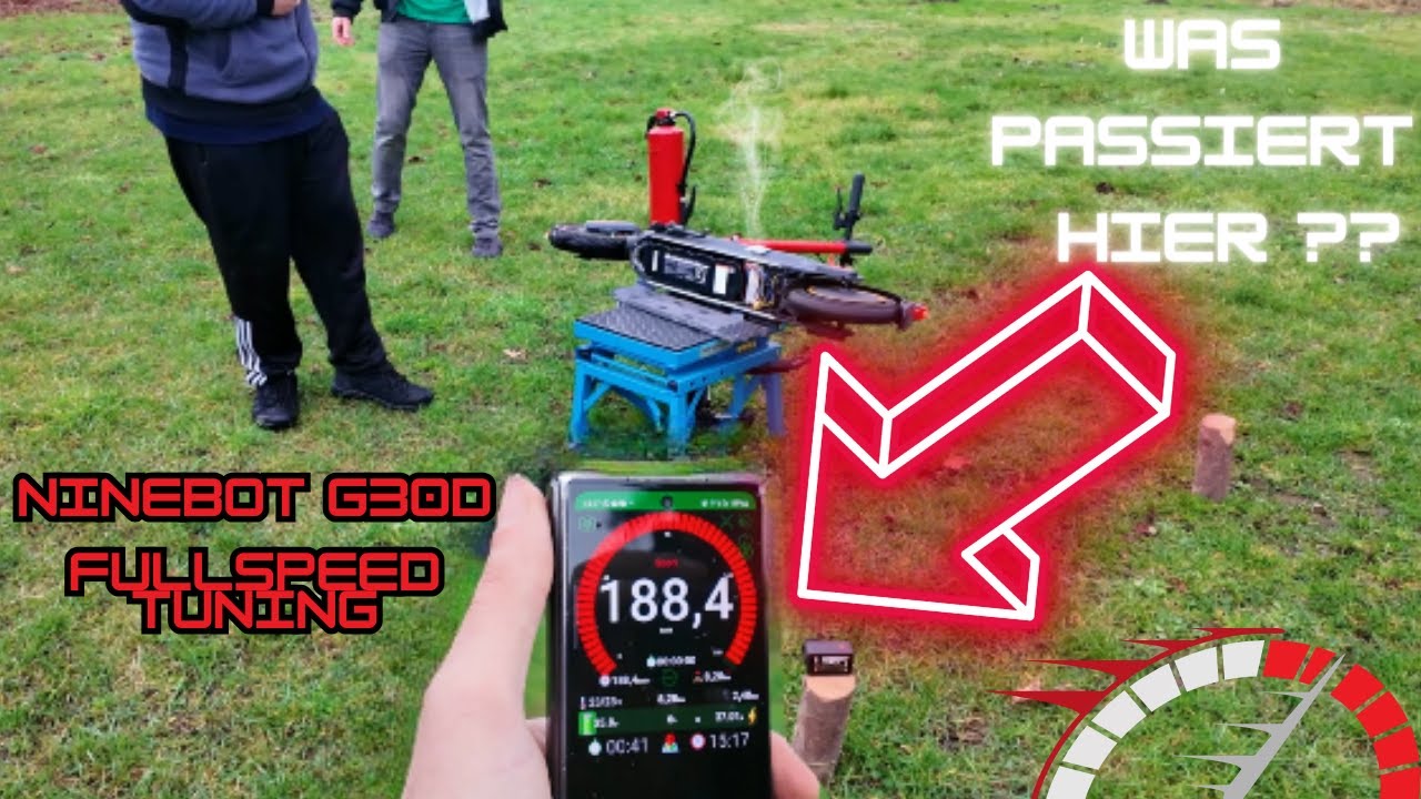 Ninebot G30D 🛴E Scooter Tuning mit XiaoDash &uuml;ber 180 km/h was passiert hier 😱🔥