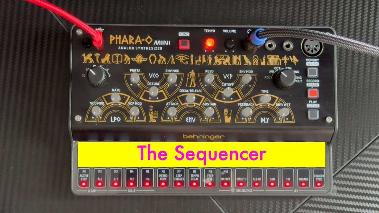 Behringer Phara O Mini // How To Use The Sequencer