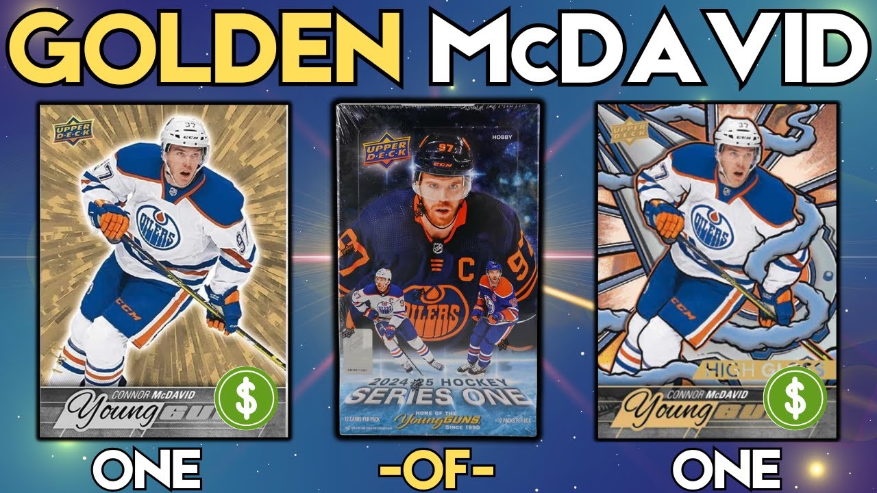 Chasing The Elusive 1/1 Golden Connor Mcdavid Card From Upper Deck Series One! 🏒✨