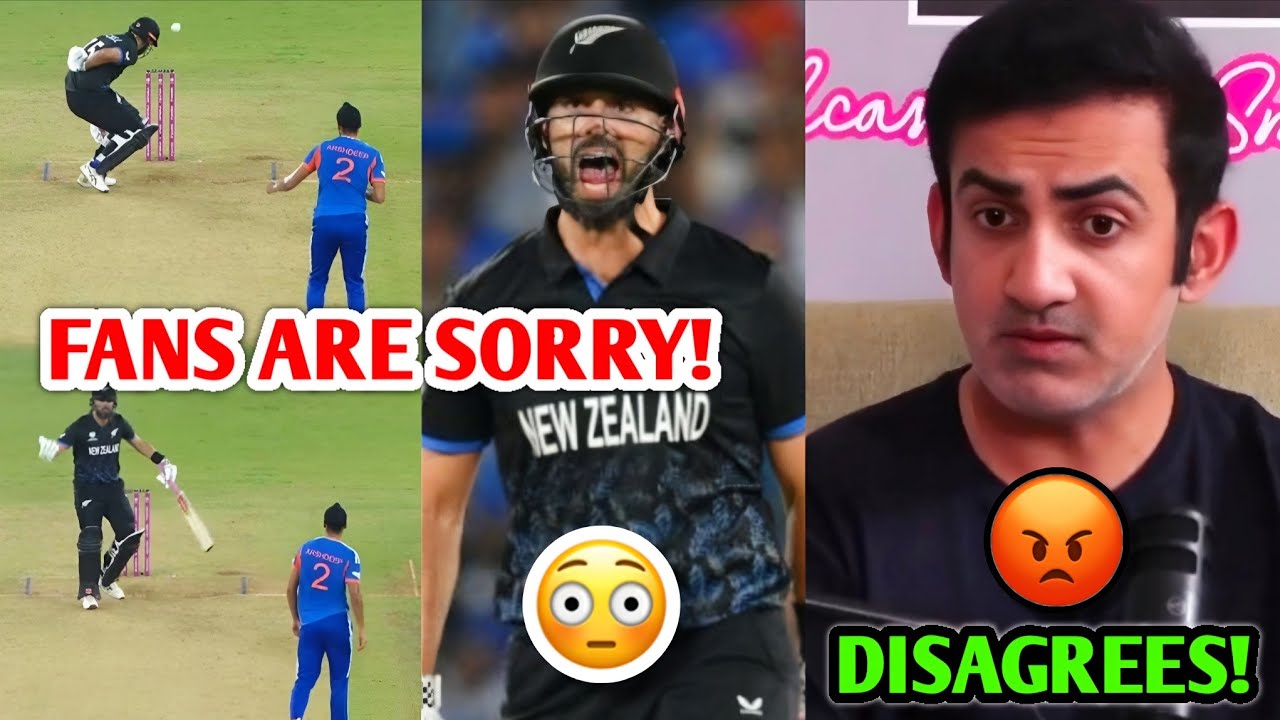 Arshdeep & Indian Fans are saying SORRY, But Gambhir DISAGREES! 😡 Daryl Mitchell - India T20 World 