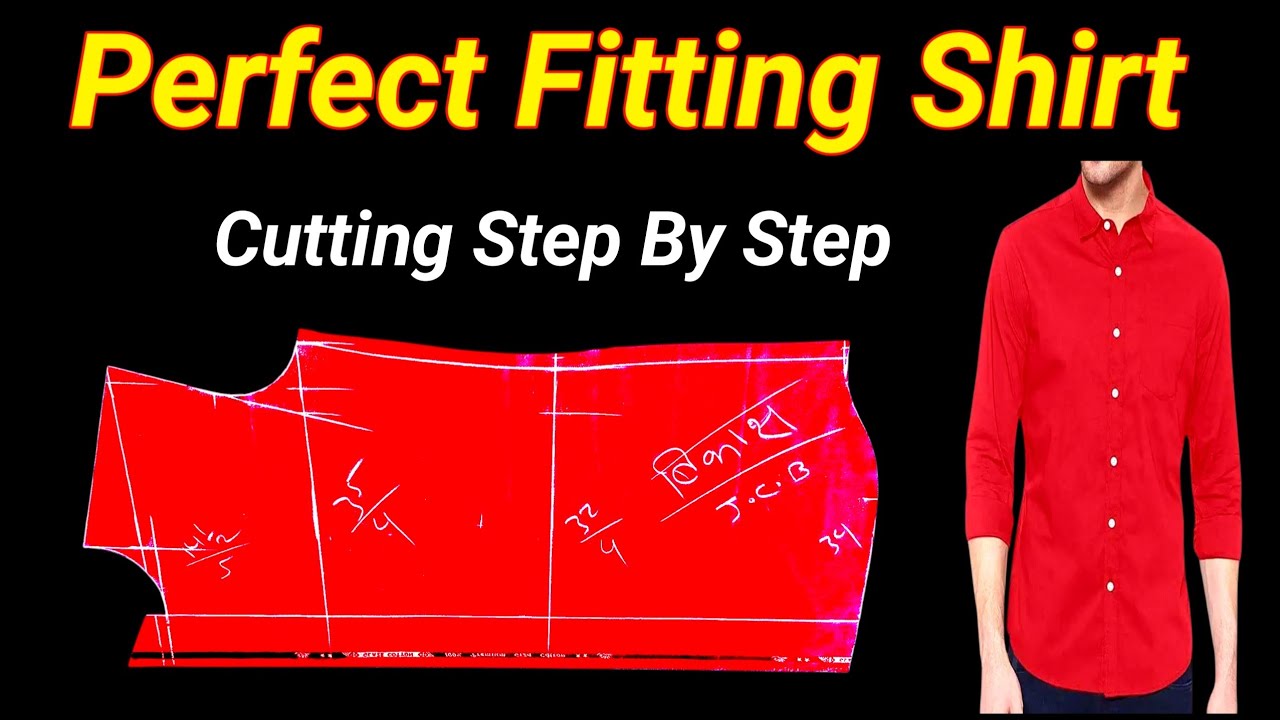 Perfect Fitting Shirt Cutting Step by Step | Gents Shirt Cutting Full Tutorial in Hindi