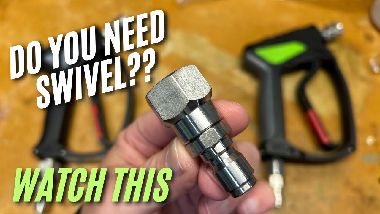 Can you add a swivel to your pressure washer gun? Let's walk through this together #pressurewasher