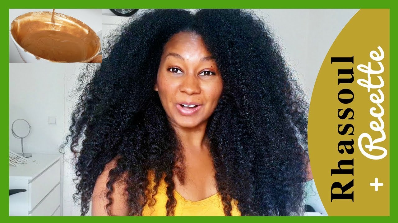 Rhassoul Shampoing 100% Naturel + Recette 2 Ing. | Cheveux bouclés frisés et crépus