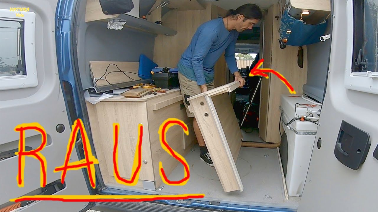 Aus- und Einbau Holzverkleidung Wassertank Citroen Jumper Clevervans Celebration 4x4