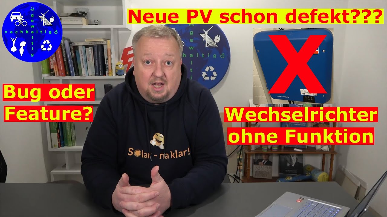 Ist unsere neue Photovoltaikanlage defekt? Wechselrichter aus: Mit diesem Trick wurde er reaktiviert