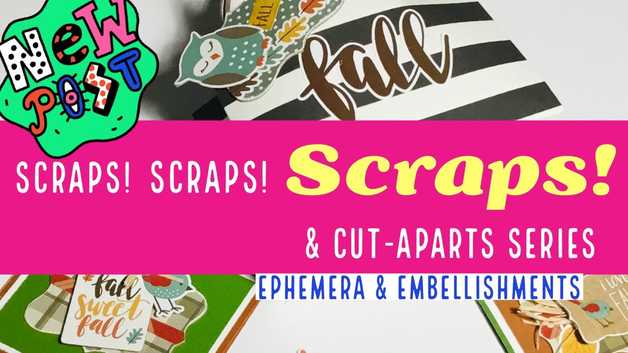 FINAL EPISODE-DON’T MISS IT!!! Make Embellishments & Ephemera From Scraps/DIY PAPER SCRAP SERIES