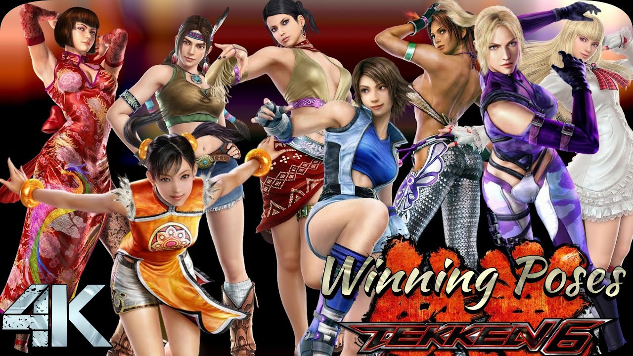 Tekken 6 | All Female Characters Win Poses | 4k I.R. Ps3(rpcs3
