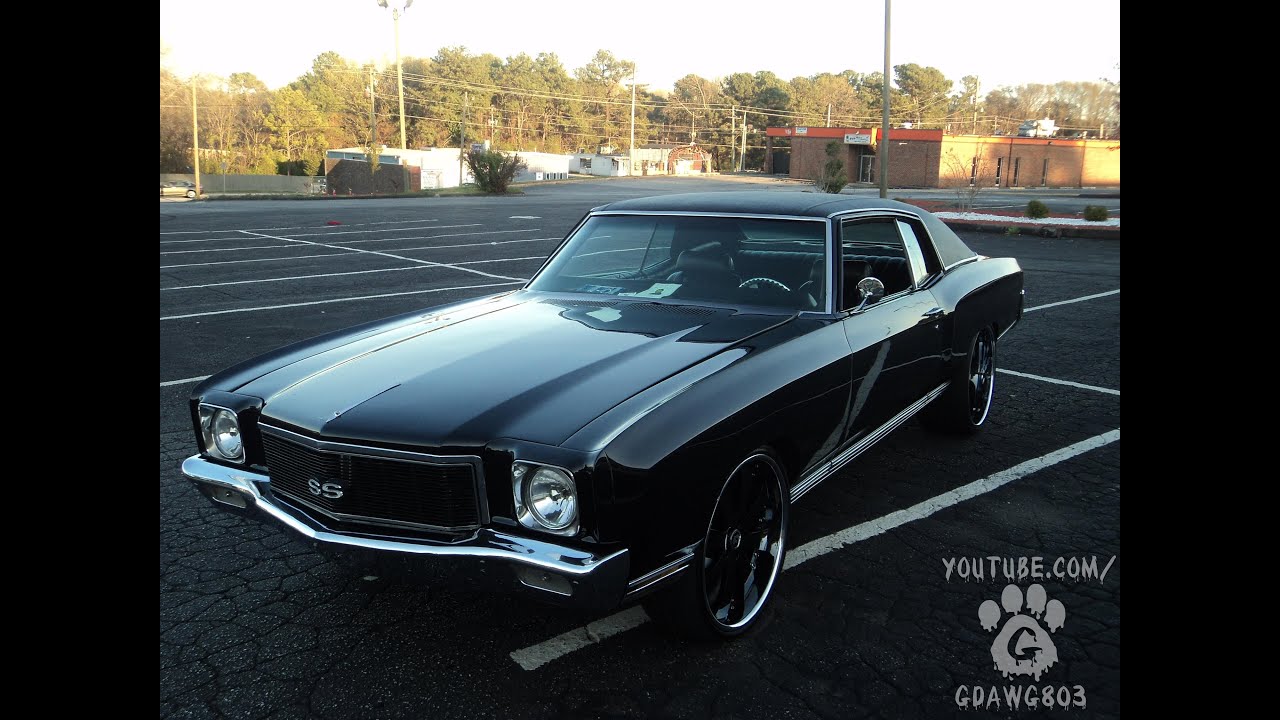 Black on Black 70s Monte Carlo SS on 22