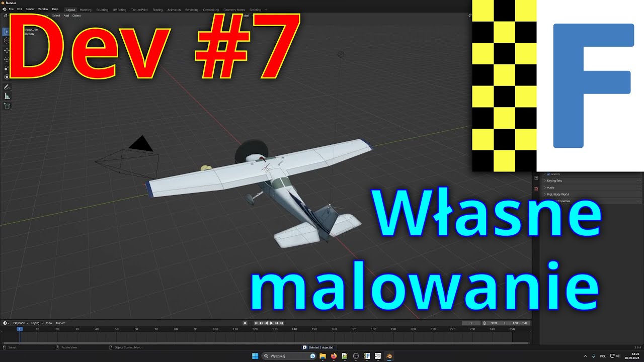 FlightGear Dev #7 | Własne malowanie samolotu