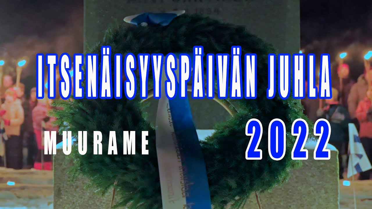 Muuramen Itsen&auml;isyysp&auml;iv&auml;n juhlatilaisuus Muuramen haustaumaan sankarihaudoilla 2022