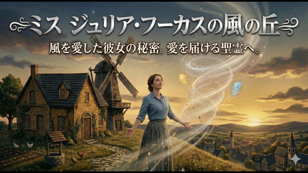 「朗読】短編ファンタジー「ミス  ジュリア・フーカスの風の丘」 〜風の子たちと暮らす秘密の役目〜