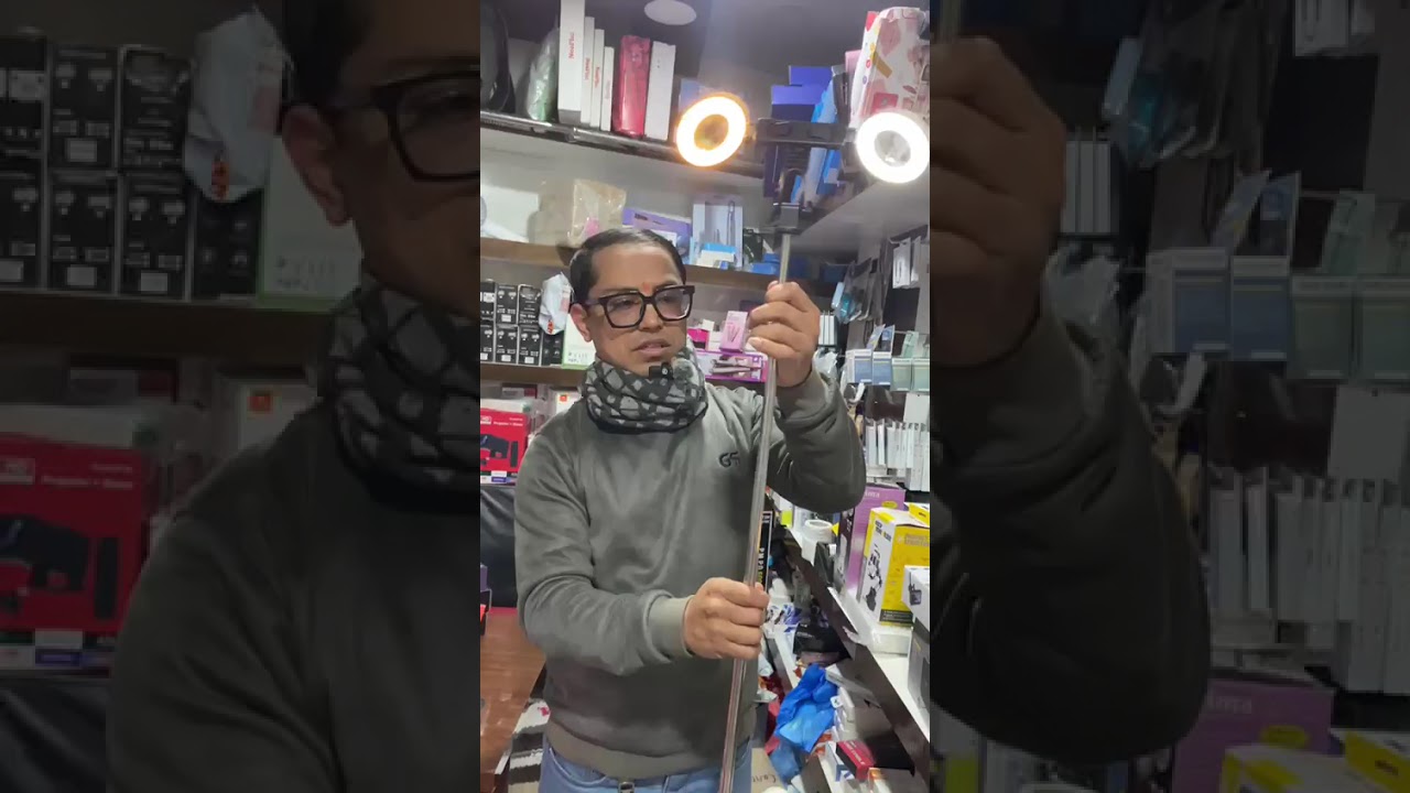 Selfie Stick l Tripod l Almost 6Ft Tall l 2 Ring Lights l