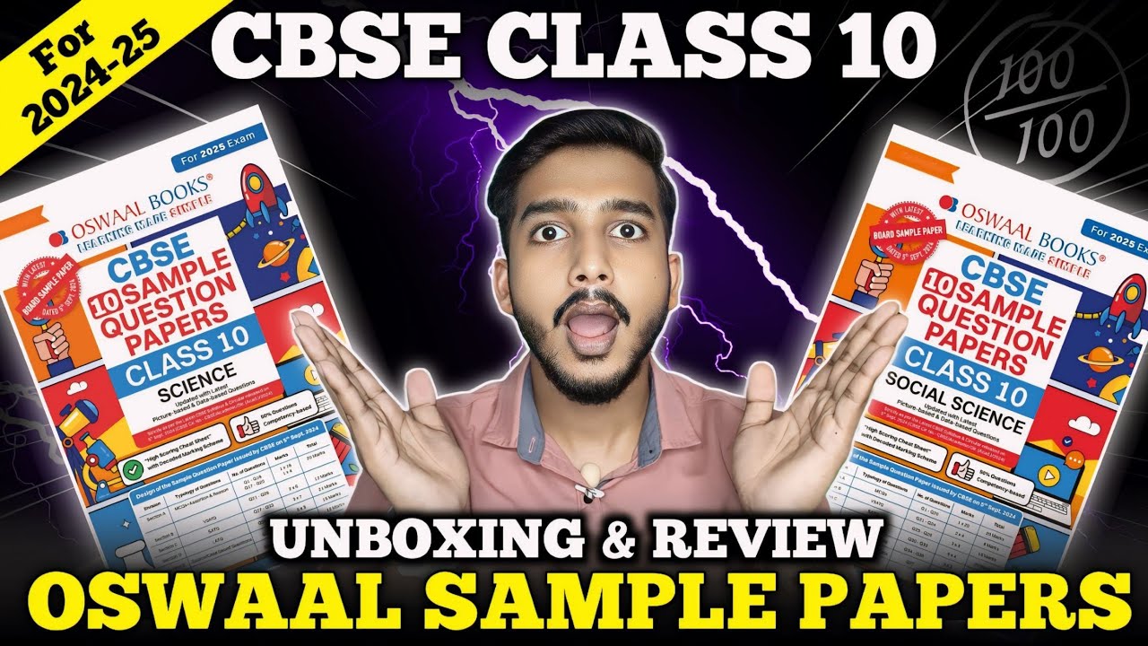 Oswaal Sample Paper For Class 10 2024-25 | Unboxing & Review | Best Sample Papers For CBSE Class 10