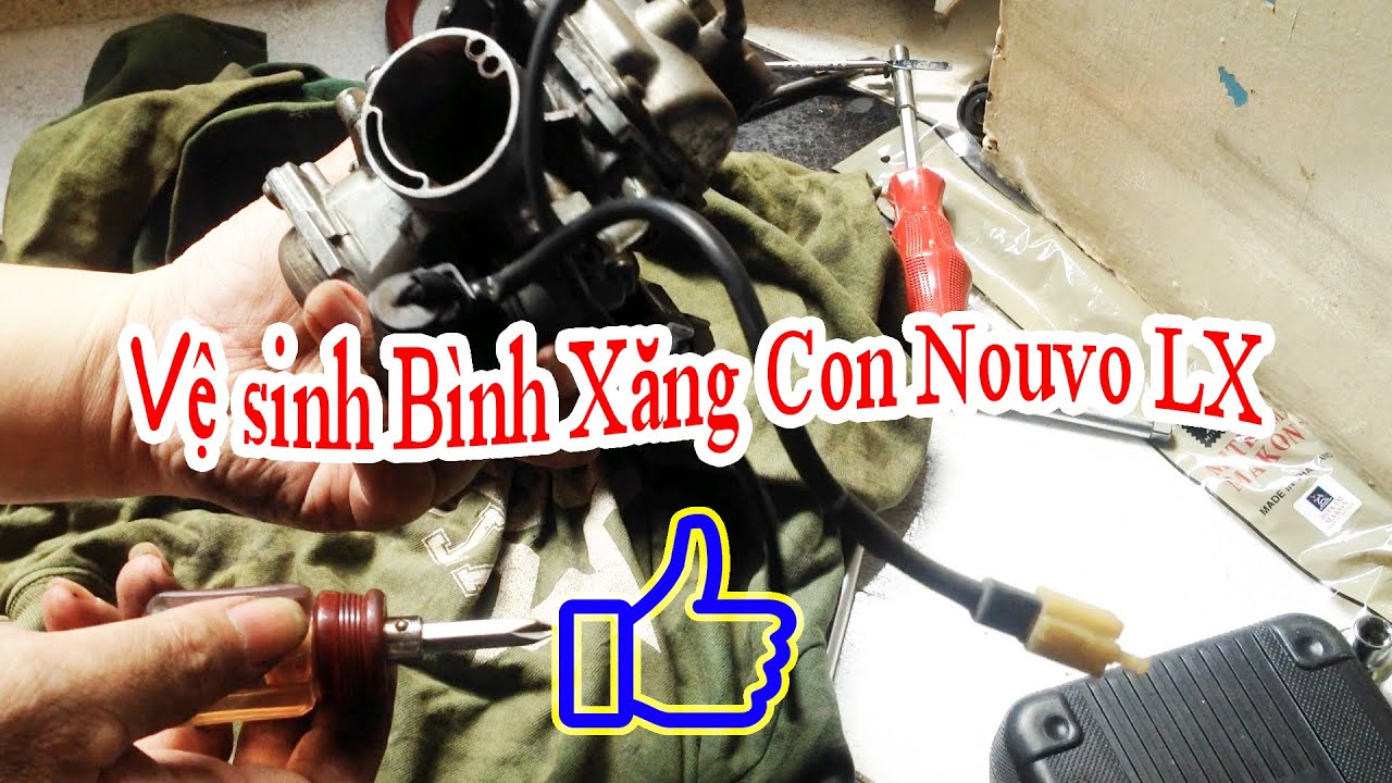 Vệ sinh bình xăng con Nouvo LX