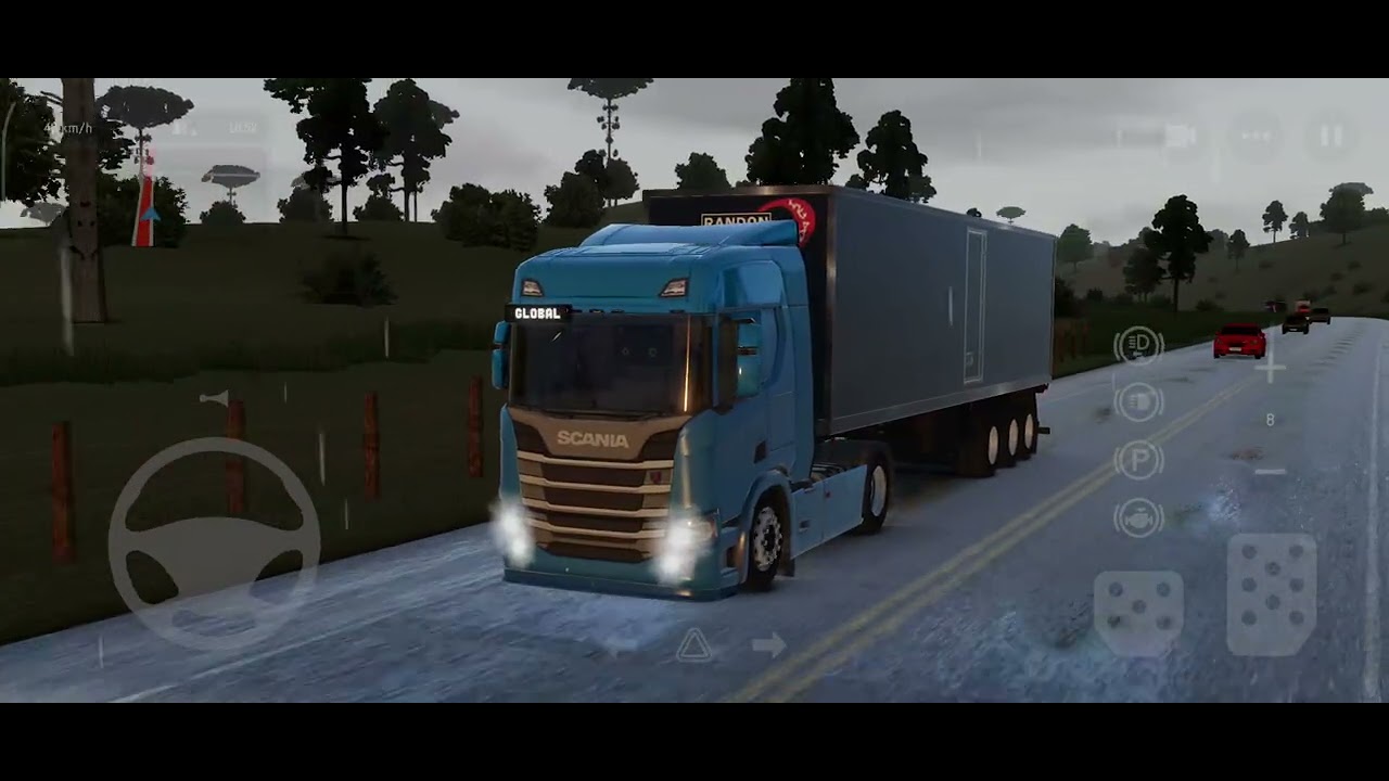 Global truck Online, 😍🤩ganhei um baita presente, scania R450👌😉 primeiro frete!