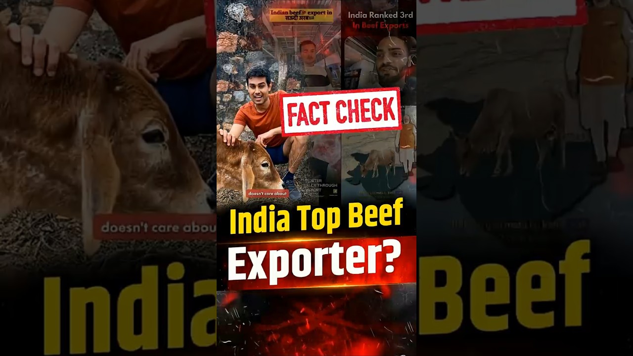 NDA सरकार में India Top Beef Exporter? Fact Check | Dhruv Rathee | Social Media Trend | The Pamphlet