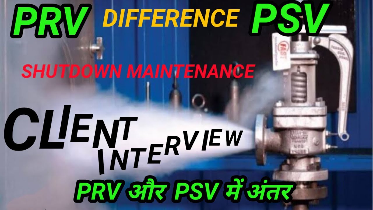 PRV. PSV. Client interview. General fitter interview.safety valve