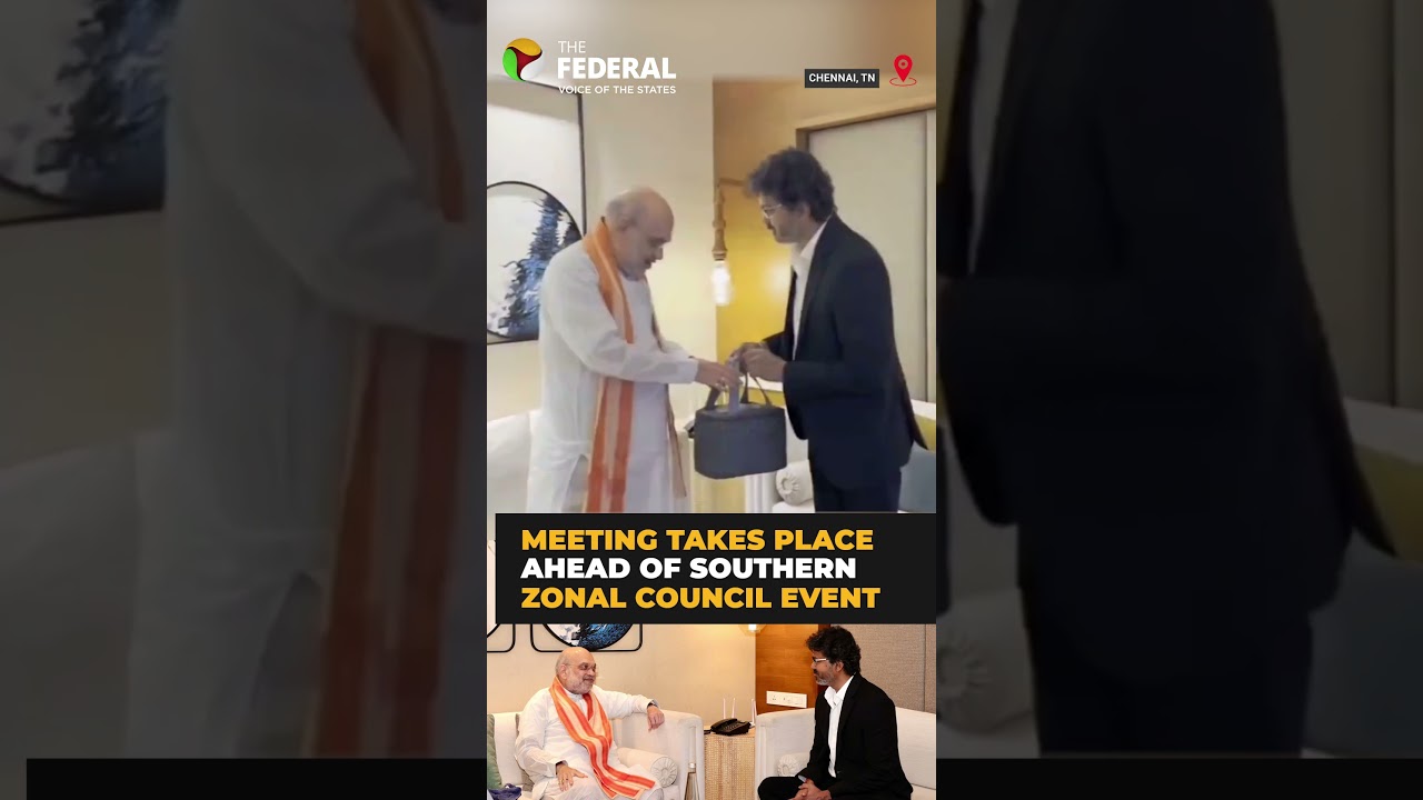 Amit Shah meets TN CM Vijay ahead of Southern Zonal Council meeting | #shorts