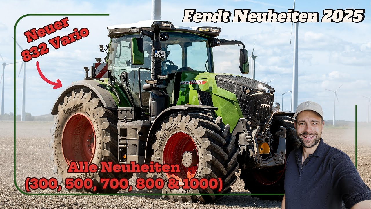 FENDT Neuheiten 2025 | 832 Vario + 1052 Vario + 300er +500er +700 | tractorbook Vlog #63