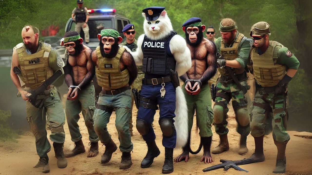 Kitten Take Revenge of Dad🐱👮 Animated Revenge Story #Cat #Story #AI #Trending #Animation #Fighting