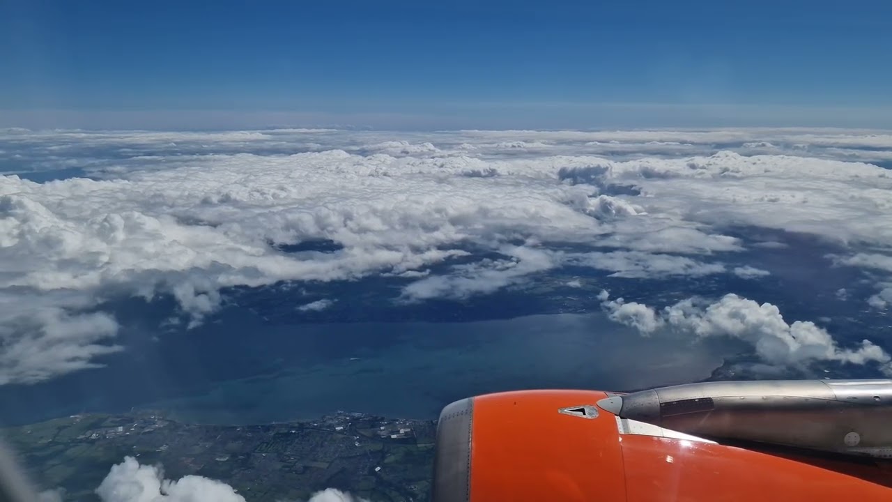 Passenger View | Belfast International to Edinburgh Airport | easyJet | Full Flight | POV