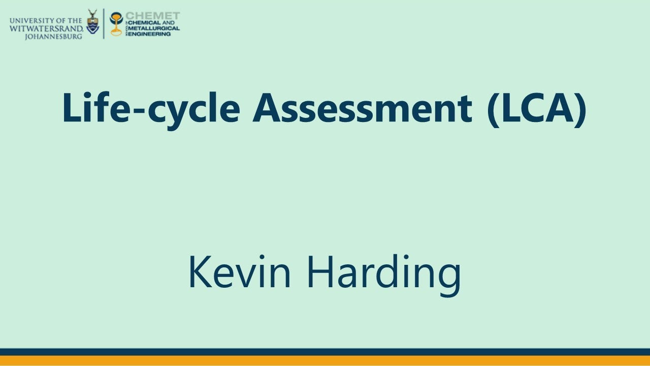 Life-cycle Assessment (LCA) [Lecture]