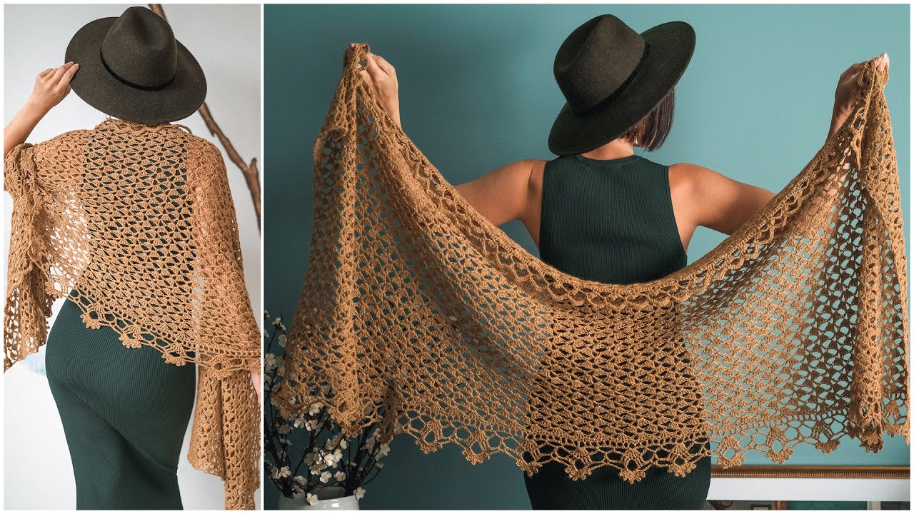 Easy, Step-by-Step Instructions to Crochet the Elegant Sweet Pea Shawl!