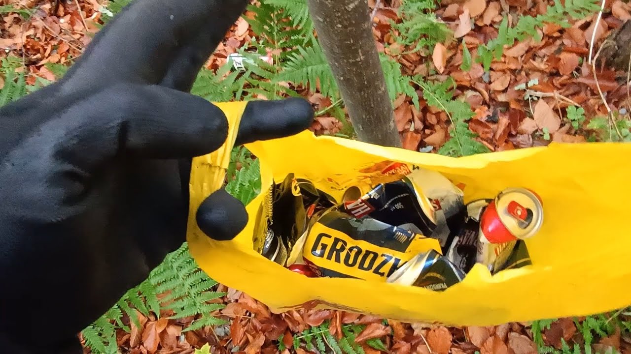 Najpierw magnes, później puszki...