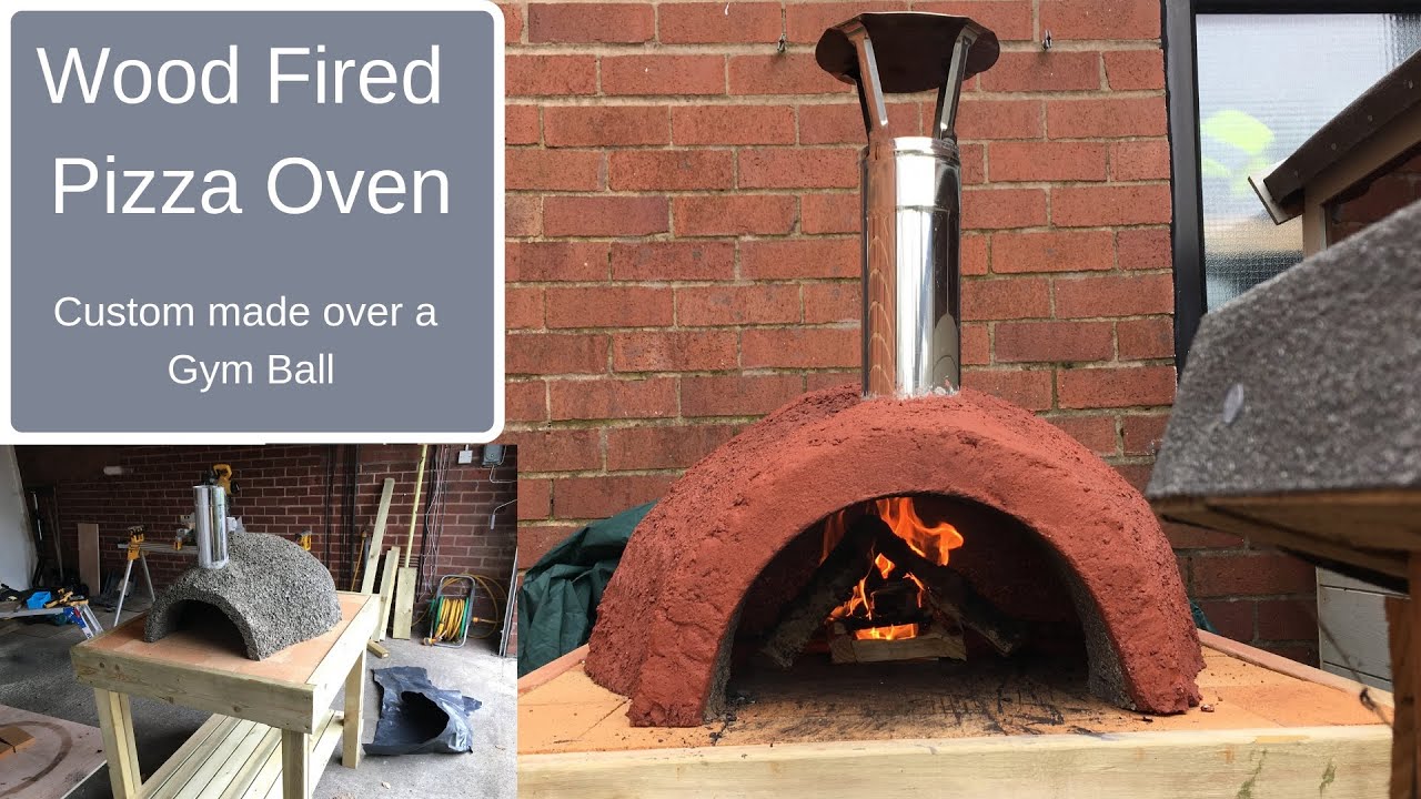 Wood Fired Pizza Oven made over a gym ball