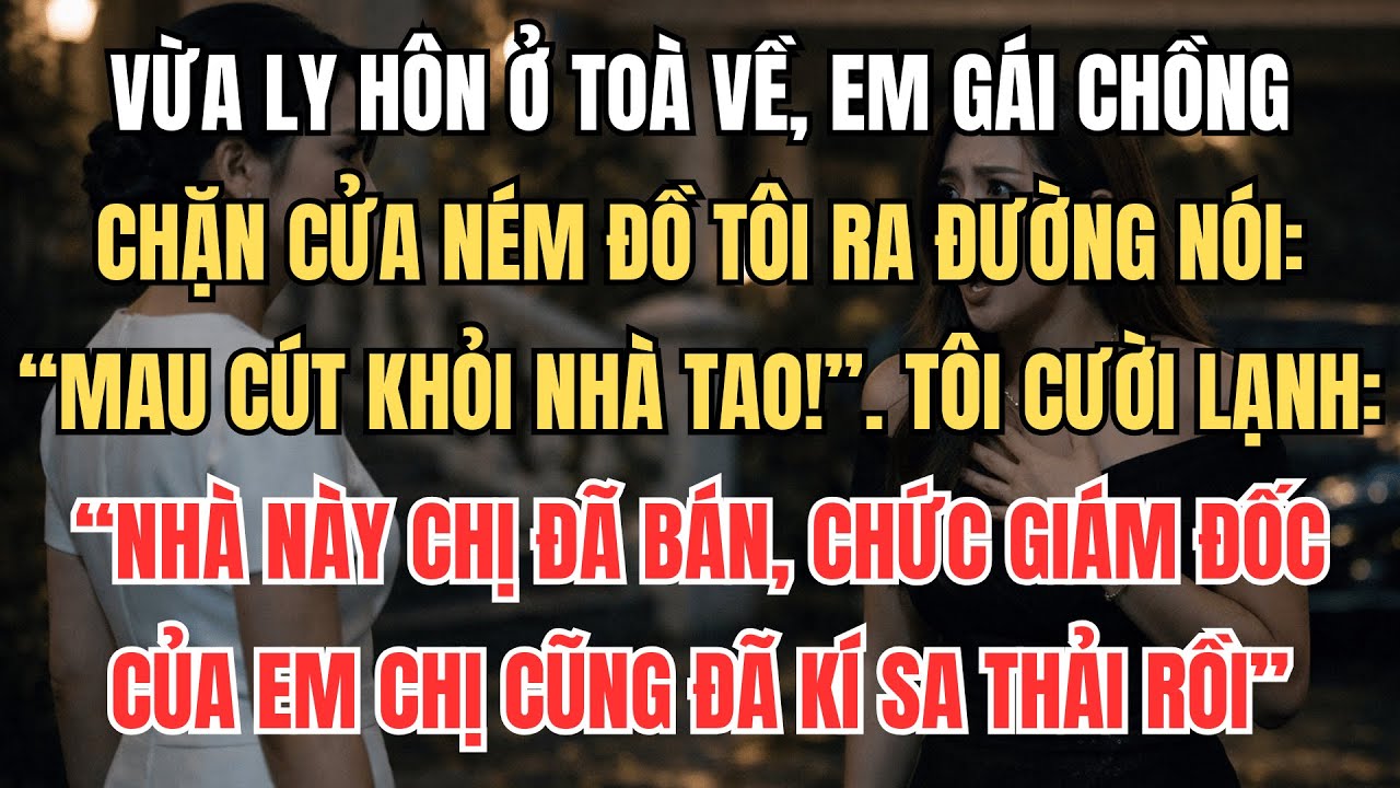 Vừa Ly Hôn Về, Em Chồng Chặn Cửa Ném Đồ Tôi Ra Đường Nói: 