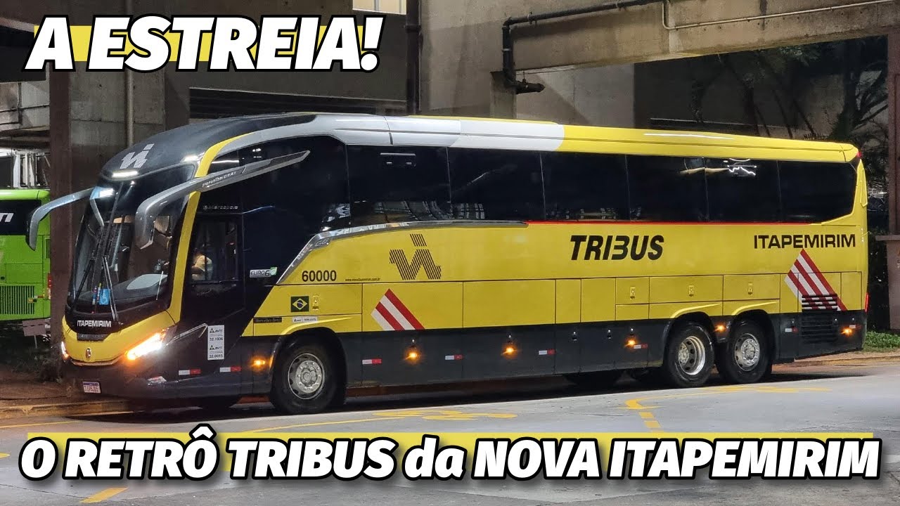 A ESTREIA do RETRÔ TRIBUS 60000 da NOVA ITAPEMIRIM! SÃO PAULO X RIO DE JANEIRO