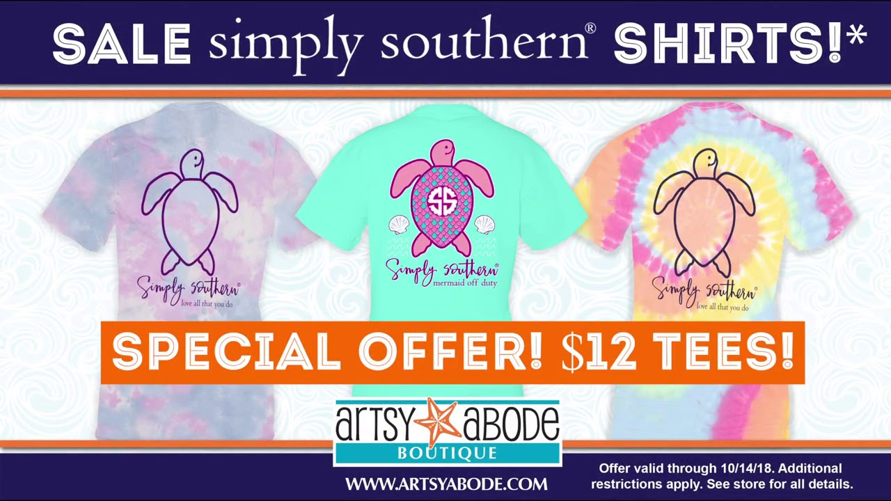 Flash Sale NOW! $12 Simply Southern T-Shirts while supplies last! 😍