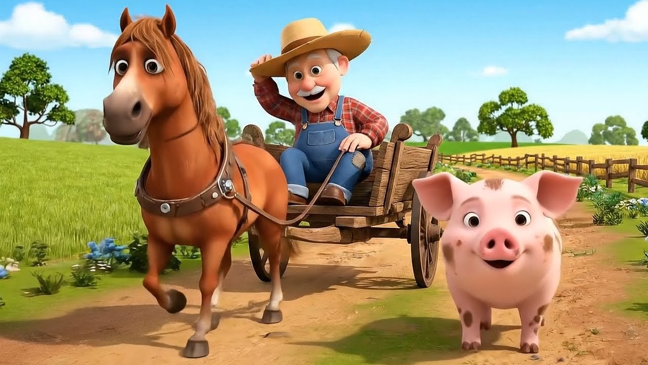 Old MacDonald’s Farm Fun 🐖 | Explore Animals and Their Sounds | Farm Life🎶