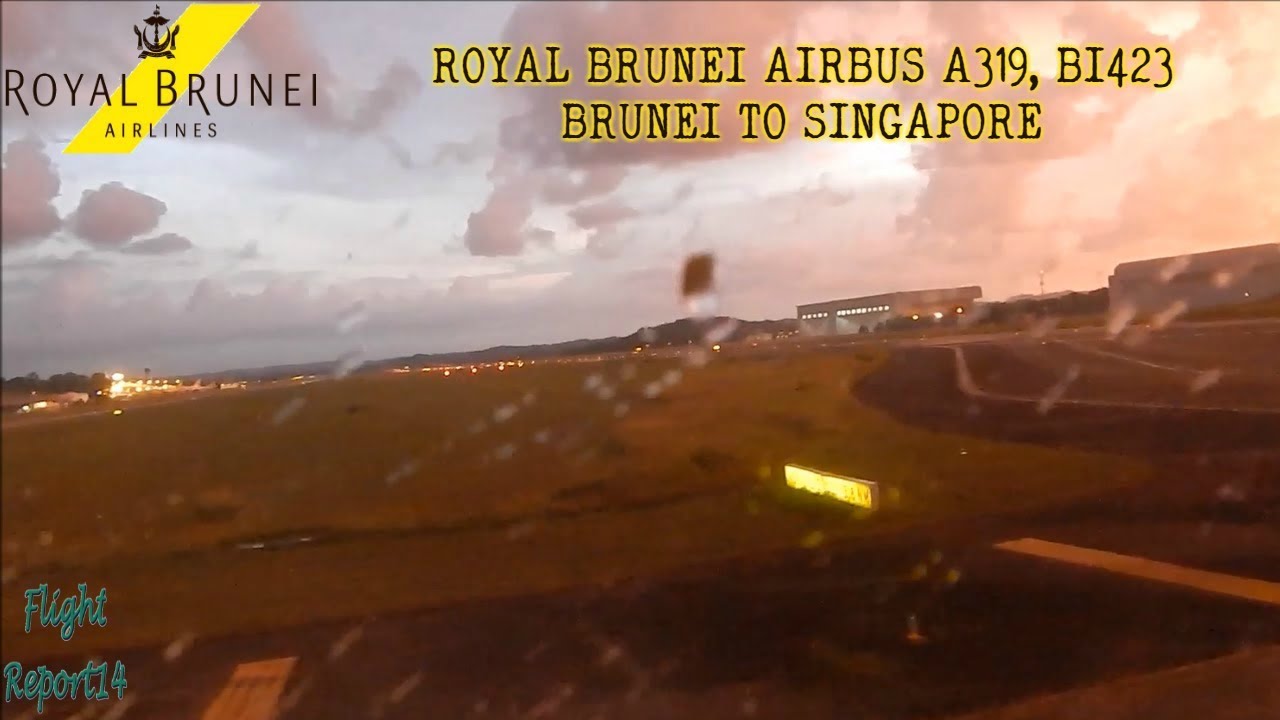 ROYAL BRUNEI BI423 | BRUNEI TO SINGAPORE | ECONOMY CLASS | AIRBUS A320
