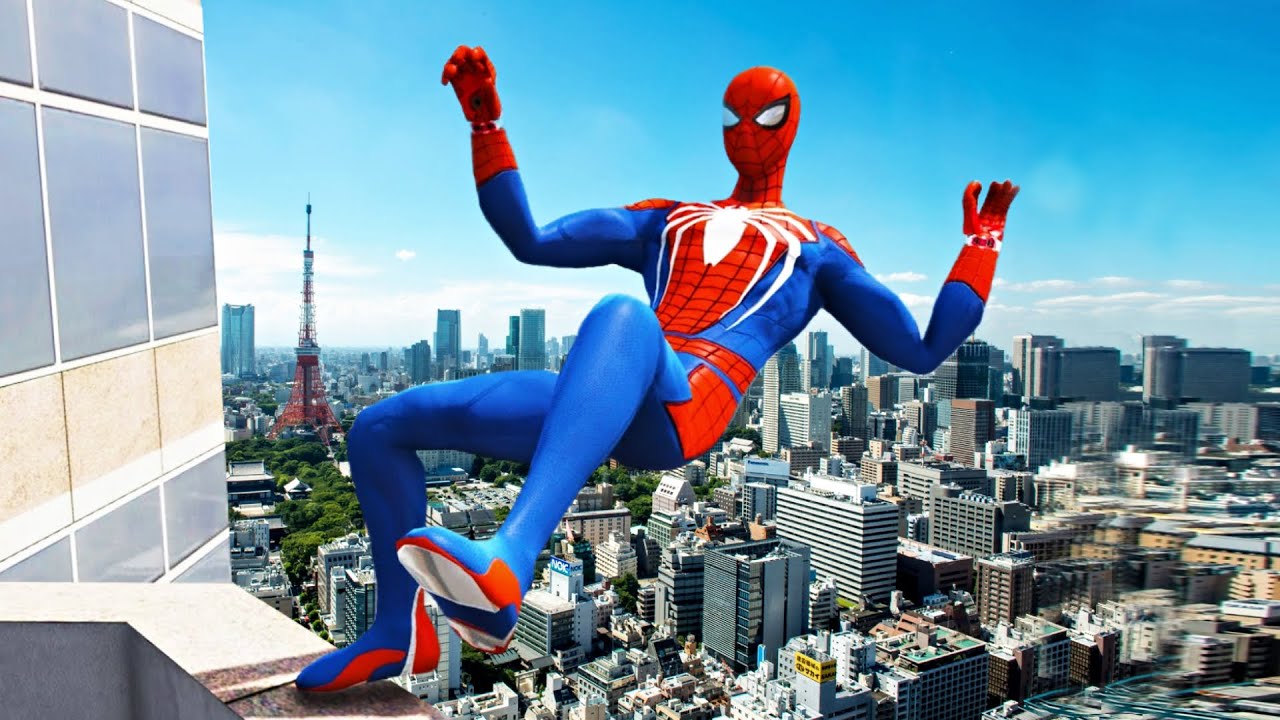SPIDERMAN FUNNY AND INTERESTING JUMPS & FALLS #3 (GTA 5 Spiderman Falls)