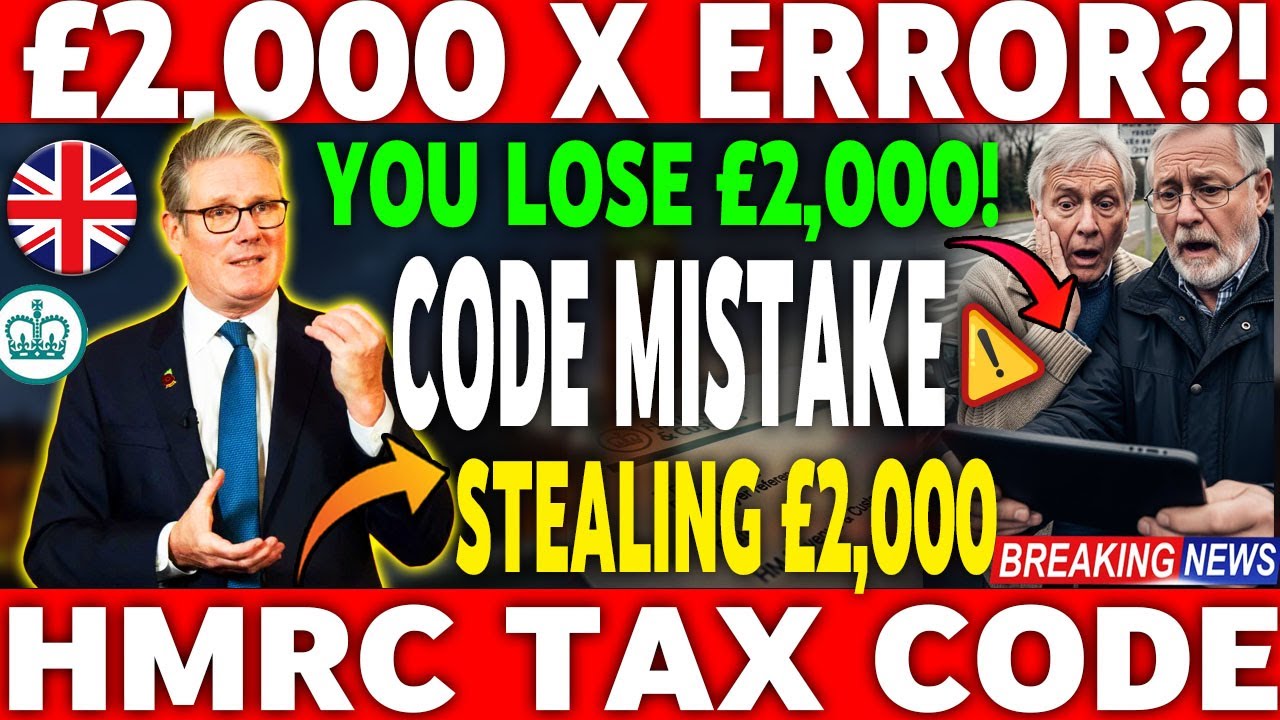 HMRC Tax Code Error Explained | Why Pensioners Lose £2,000 a Year | How to Fix It Fast