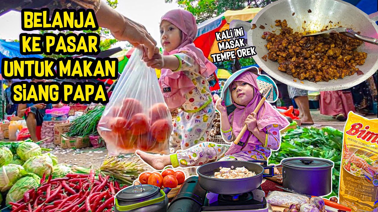 AQILLA MASAKIN MASAKAN KESUKAAN PAPA TEMPE OREK, MAKANNYA SAMPAI LAHAP BANGET