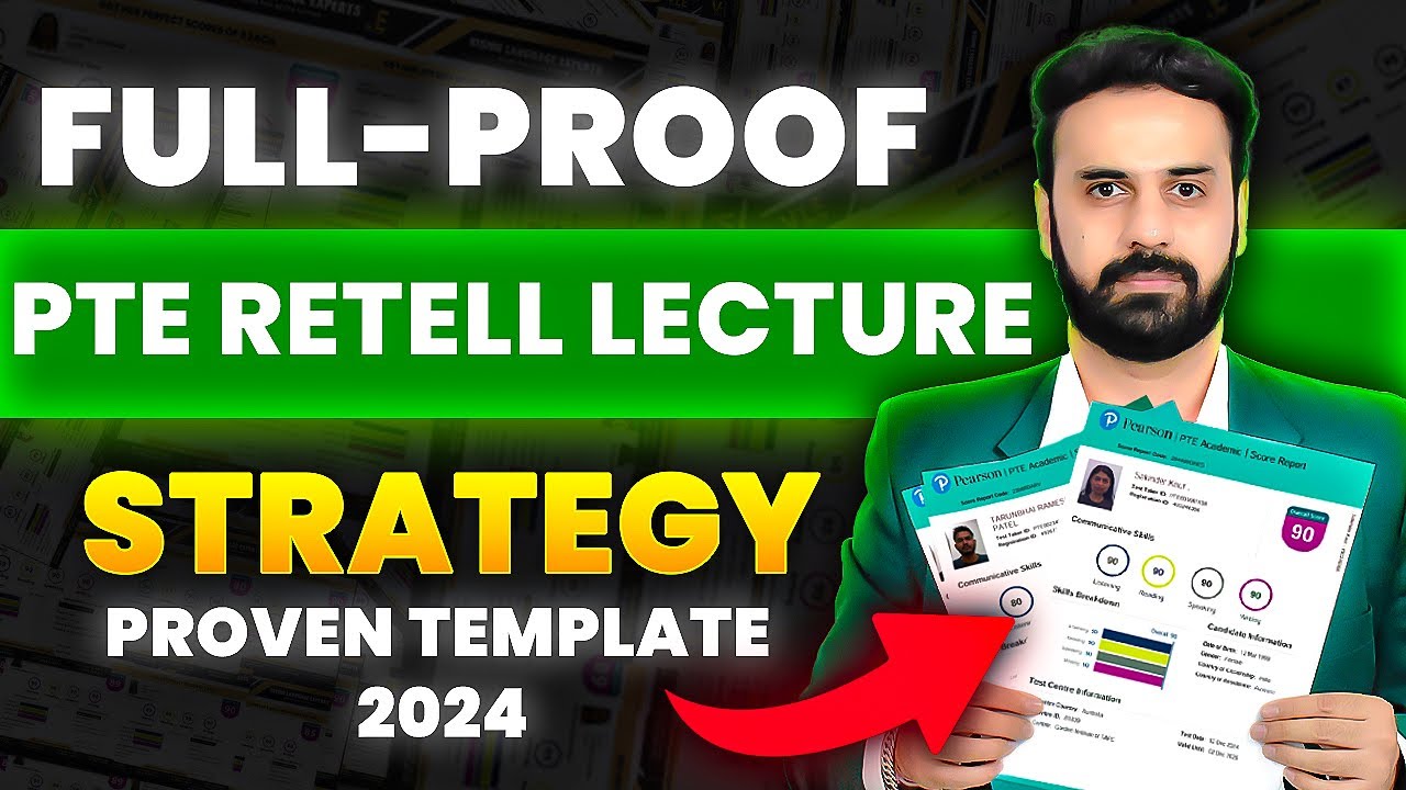New Retell Lecture Template 2024 | 90/90 in PTE Speaking | In-depth Demonstration & Explanation