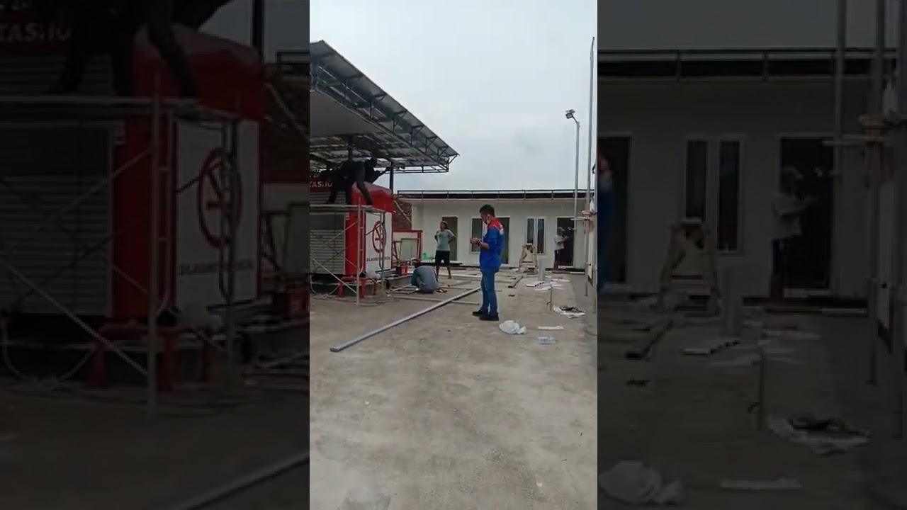Proses Finishing pembangunan Pertashop SPBU mini #pertashop