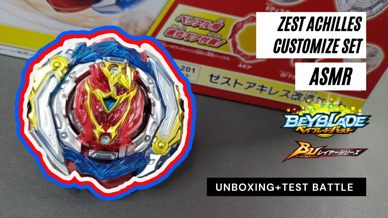 48 Modes and More??? Zest Achilles Customize Set | Quick ASMR Unboxing + Test Battle | ゼストアキレス