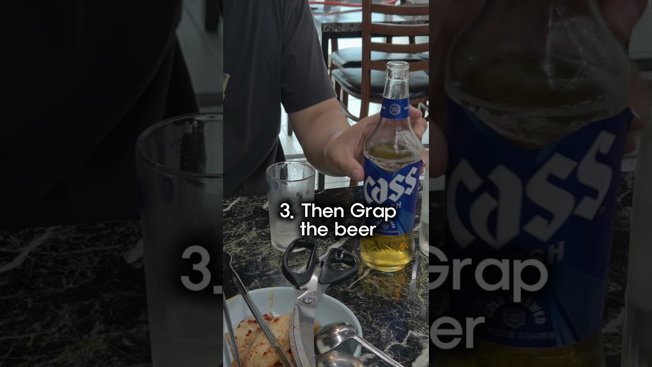 HOW to make real K-somaek(soju+beer) #korea #somaek