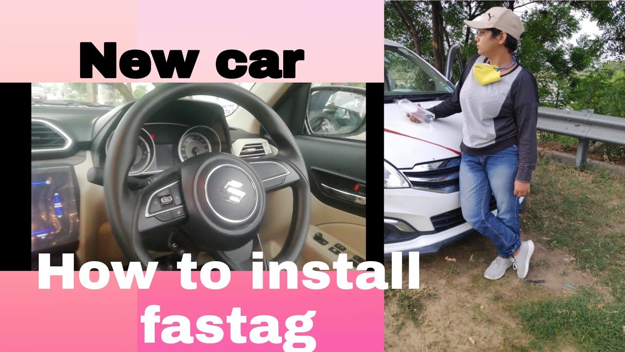 How to install fastag in car | New car | fastag installation