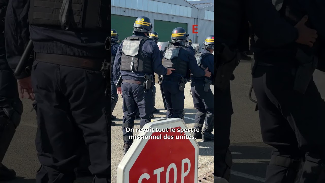 Au cœur de la compagnie de CRS du Loiret en exercice sur l'ex-base aérienne de Châteaudun