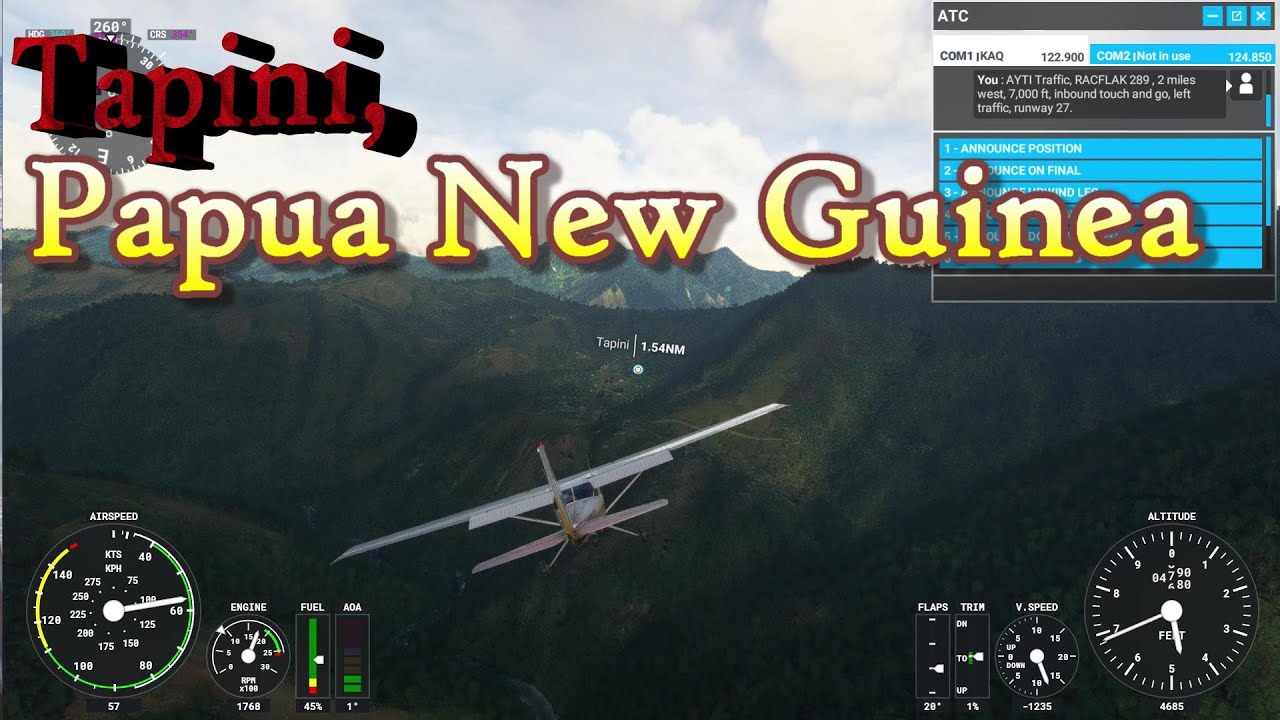 MSFS 2020 - PAPUA NEW GUINEA: Guari to Tapini