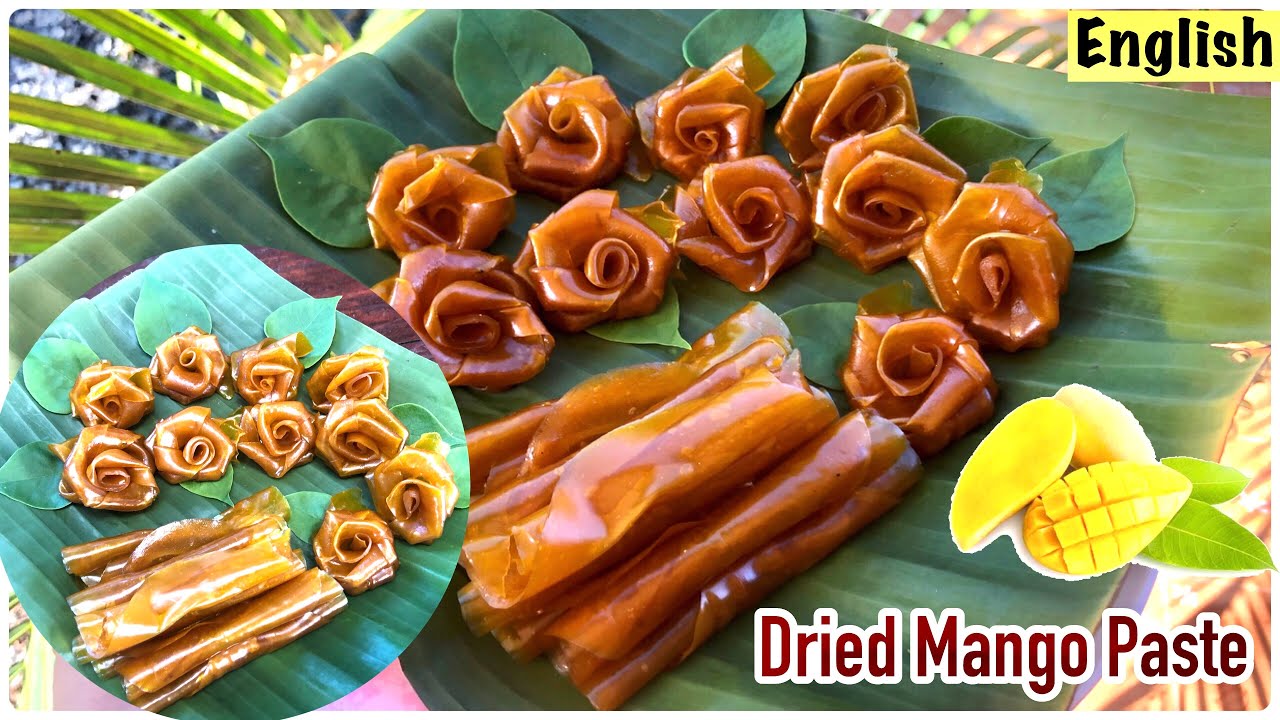 Dried mango paste | How to Make Dried Mango Snack | Mango Preservation | Dry Mango Rolls