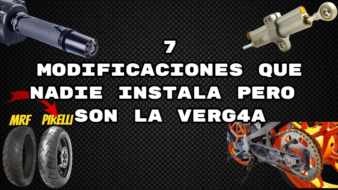 7 MODIFICACIONES DE MOTO QUE VALEN LA PENA