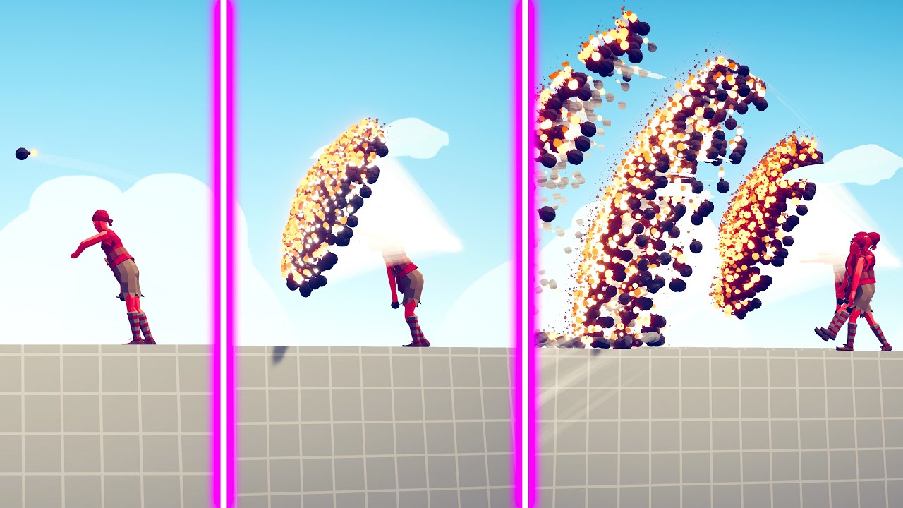 EVOLUTION OF BOMB THROWER GOD - Totally Accurate Battle Simulator TABS
