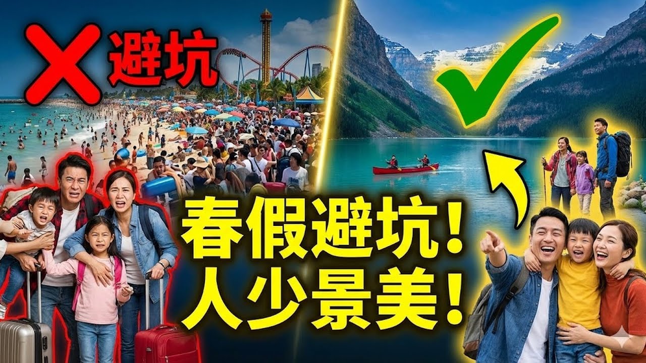 2026春假避坑指南！盘点北美5个&ldquo;人少景美&rdquo;的华人亲子游圣地：性价比拉满，机票现在定还得及！#2026春假 #避坑指南 #北美旅行 #华人亲子游 #性价比旅游 #机票定价 #隐藏宝藏 #家庭度假