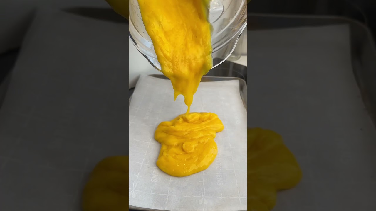 Homemade mango fruit roll ups 🥭 #food #recipe