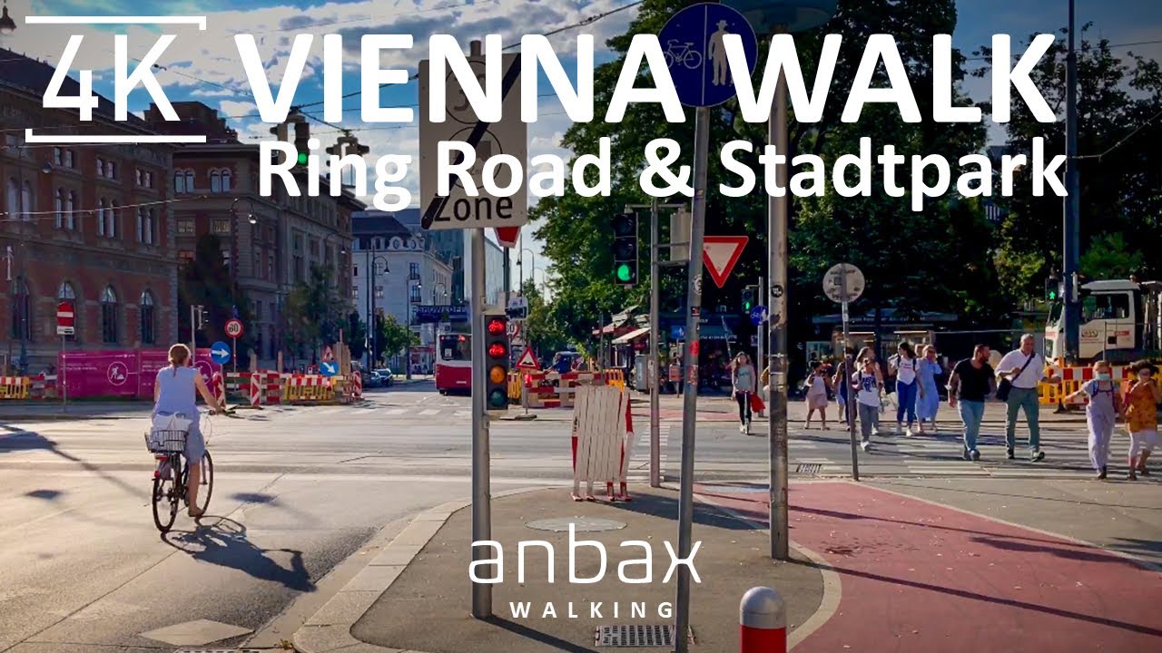 Walking in Vienna, Ring Road (Ringstra&szlig;e), Stadtpark, City Ambience, Morning Walk (July 2, 2020), 4K